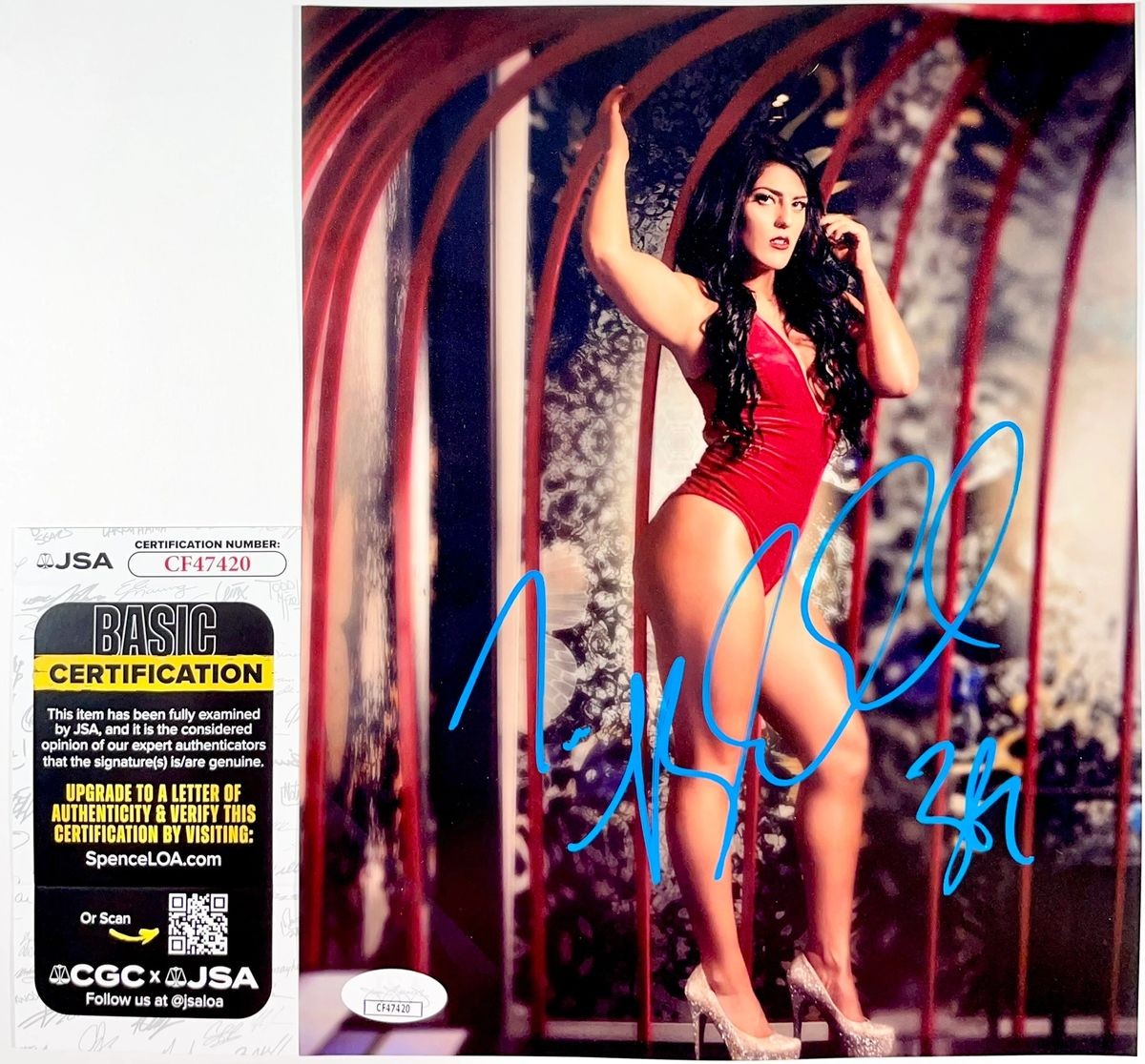 TNA Wrestling Knockout Tessa Blanchard Signed 8x10 Photo C Autograph JSA COA