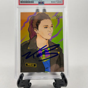 Tegan Nox Signed 2021 Topps WWE MigsMedia1 Illustration Card PSA DNA Slabbed