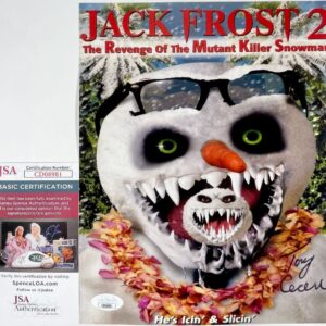 Tony Cecere Signed Jack Frost 2 8x10 Mini Movie Poster Autograph JSA COA