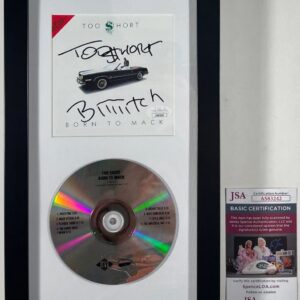 Too Short Signed Born To Mack CD Booklet Framed Matted Display JSA COA