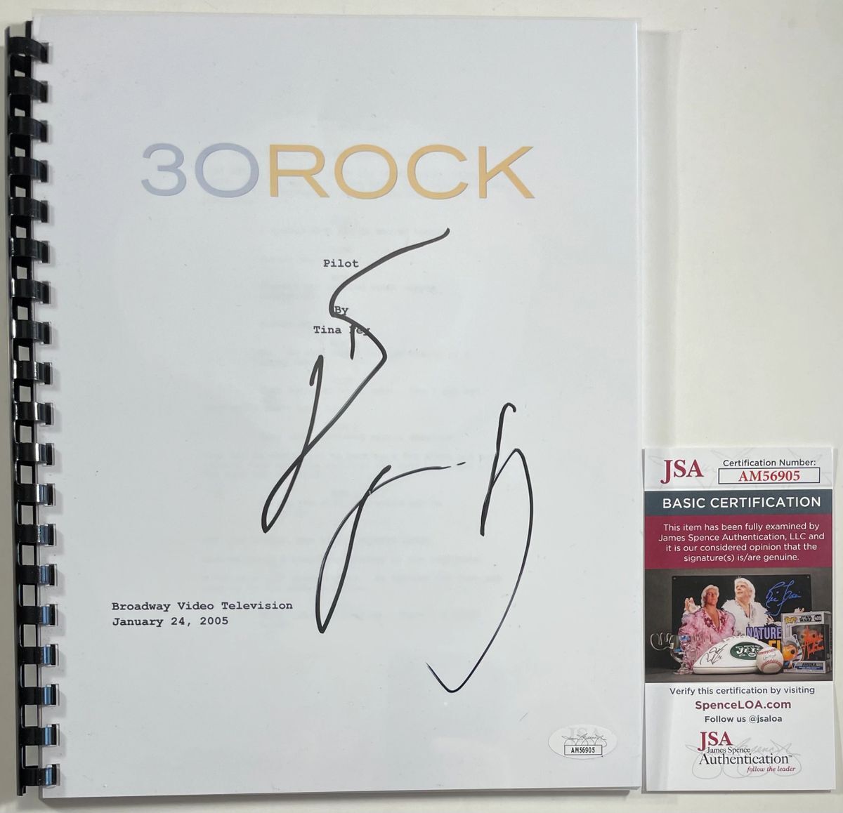 Tracy Morgan Signed 30 Rock Full Pilot Episode Script Autograph JAS COA