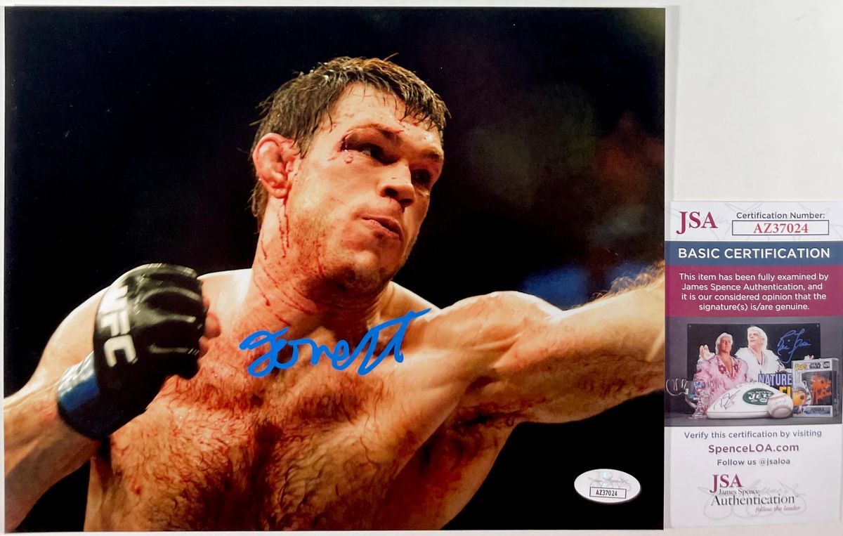 UFC HOF Forrest Griffin Signed 8x10 Photo C Autograph Xtreme Couture JSA COA