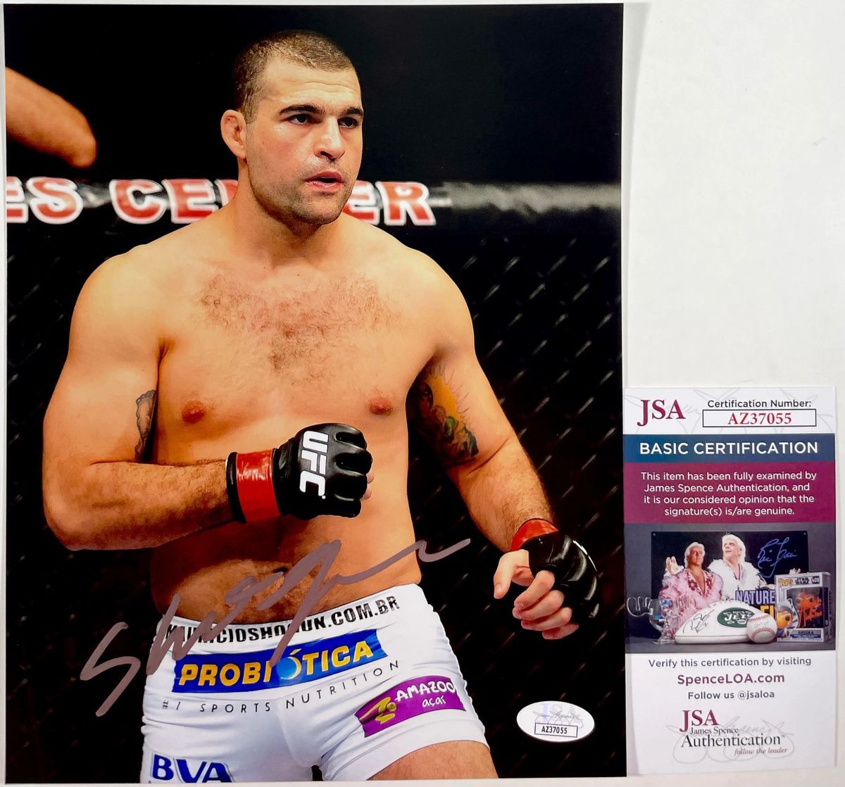 UFC HOF Mauricio Shogun Rua Signed 8x10 Photo F Autograph MMA JSA COA