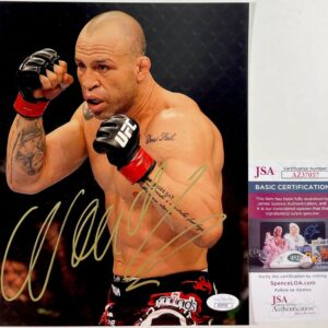 UFC HOF Wanderlei Silva Signed 8x10 Photo A Autograph MMA JSA COA