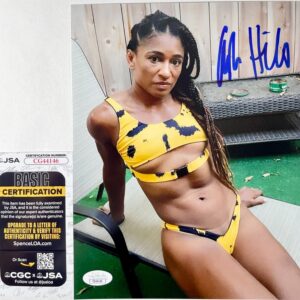 UFC MMA Fighter Angela Hill Signed 8x10 Photo Authentic Autograph JSA COA