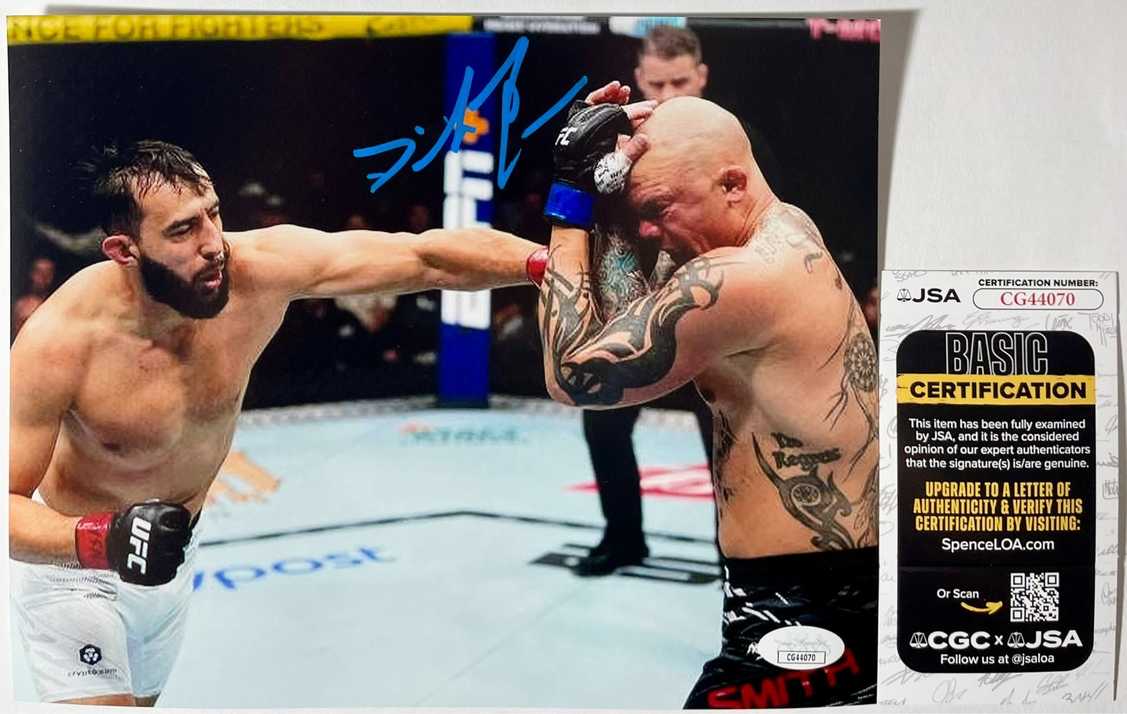 UFC MMA Fighter Dominick Reyes Signed 8x10 Photo Authentic Autograph JSA COA