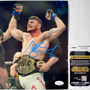 UFC MMA Fighter Michael Bisping Signed 8x10 Photo Authentic Autograph JSA COA