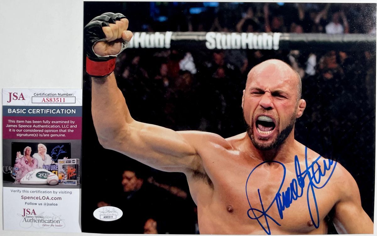 UFC Randy Couture Signed 8x10 Photo D Autograph MMA Fighter JSA COA