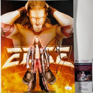 WWE AEW Rated R Superstar Edge Signed 11x14 Photo J Autograph JSA COA