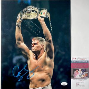 WWE American Nightmare Cody Rhodes Signed All In 11x14 Photo B Graph JSA COA