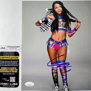 WWE Cora Jade Signed 8x10 Photo B Authentic Autograph Elayna Black JSA COA