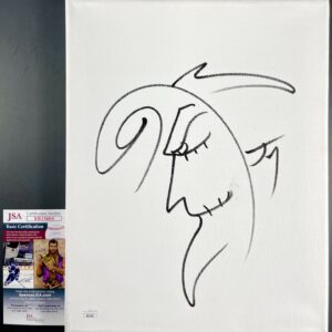 WWE Jeff Hardy Signed Sketched 11x14 Canvas Art Authentic Autograph TNA JSA COA