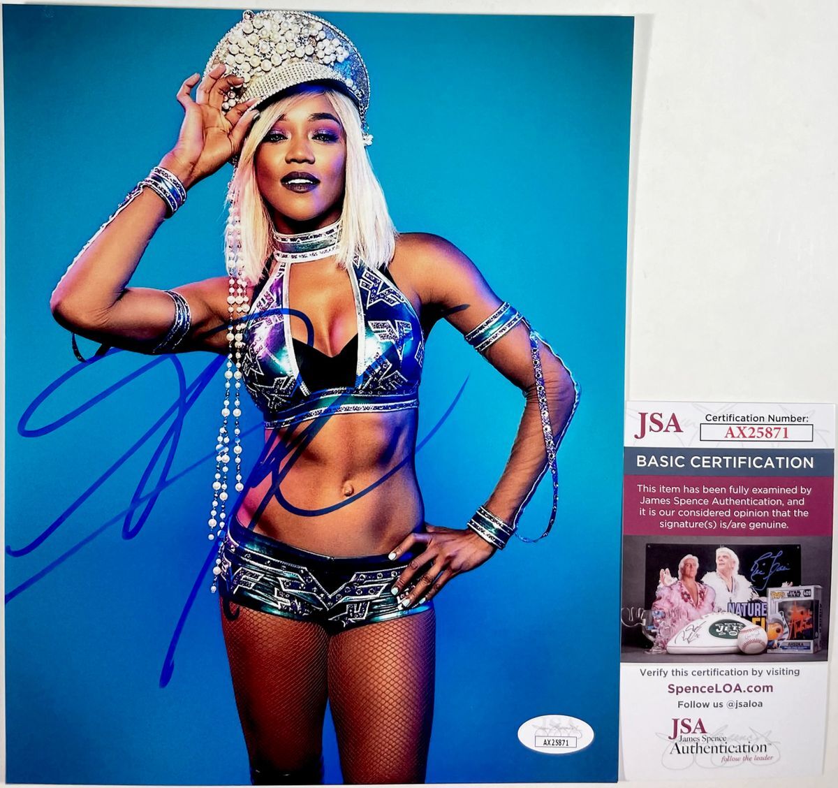 WWE NXT Alicia Fox Signed 8x10 Photo Autograph Diva WrestleMania JSA COA