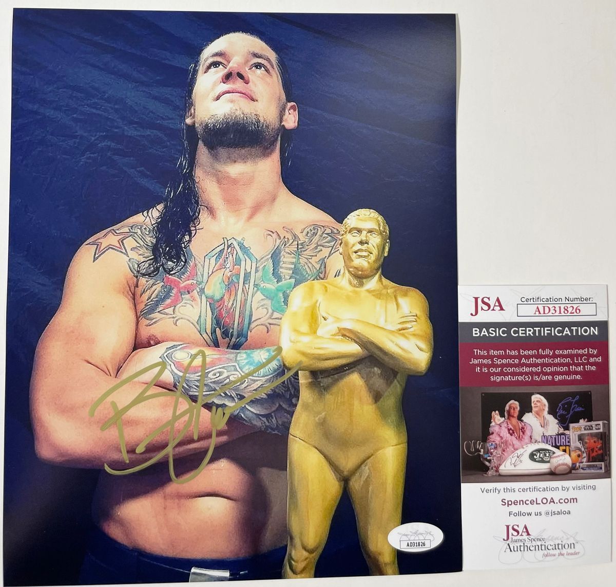 WWE NXT Baron Corbin Signed 8x10 Photo F Autograph WrestleMania JSA COA