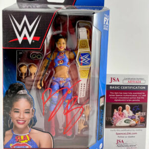 WWE NXT Bianca Belair Signed Mattel Elite 91 Wrestling Figure Autograph JSA COA