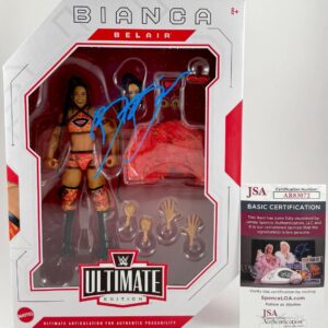 WWE NXT Bianca Belair Signed Mattel Ultimate Edition Figure Autograph JSA COA