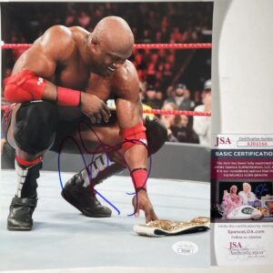 WWE NXT Bobby Lashley Signed 8x10 Photo B Autograph WrestleMania JSA COA