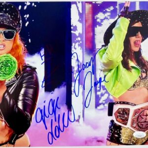 WWE NXT Gigi Dolin & Jacy Jane Signed Toxic Attraction 11x14 Photo B JSA COA