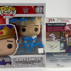 WWE NXT King Jerry Lawler Signed Funko POP Autograph WrestleMania JSA COA