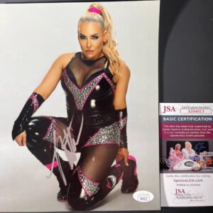 WWE NXT Natalya Neidhart Signed 8x10 Photo R Autograph WrestleMania JSA COA
