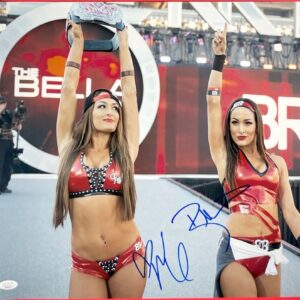 WWE NXT Nikki Bella & Brie Bella Twins Signed 16x20 Photo Autograph JSA COA