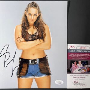 WWE NXT Sarah Logan Signed 8x10 Photo D Autograph Valhalla WrestleMania JSA COA