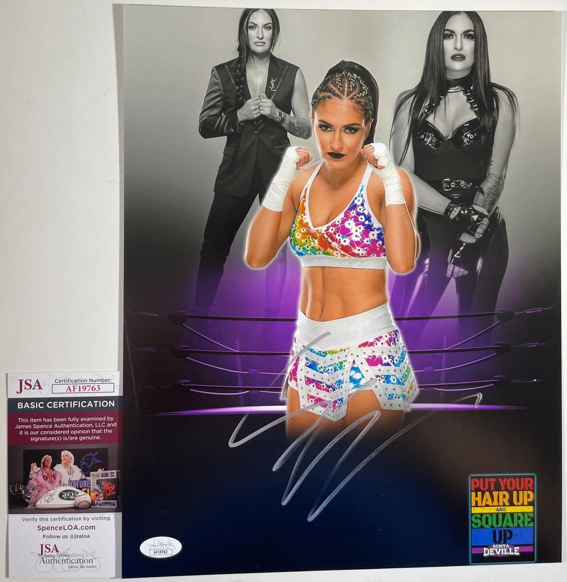 WWE NXT Sonya Deville Signed 11x14 Photo B Autograph WrestleMania JSA COA