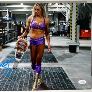 WWE NXT The Queen Charlotte Flair Signed 11x14 Photo Authentic Autograph JSA COA