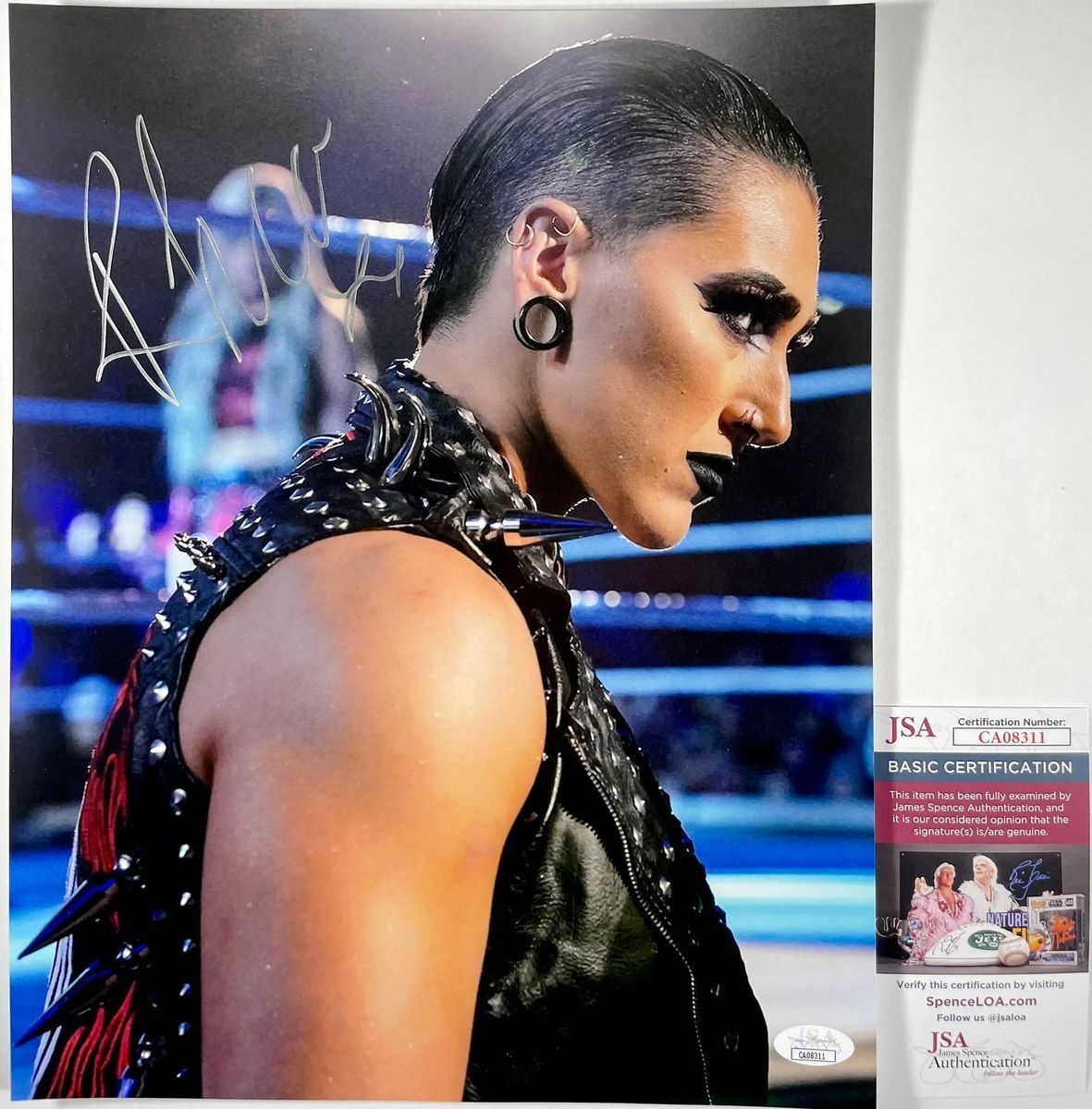 WWE Rhea Ripley Signed Judgment Day 11x14 Photo U Autograph NXT JSA COA