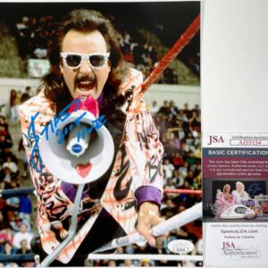WWE The Mouth Of The South Jimmy Hart Signed 8x10 Photo D Autograph JSA COA