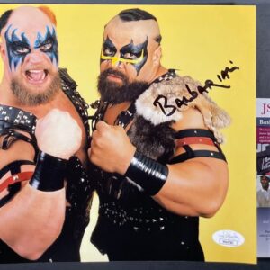 WWE The Warlord & Barbarian Signed Powers Of Pain 8x10 Photo B Autograph JSA COA