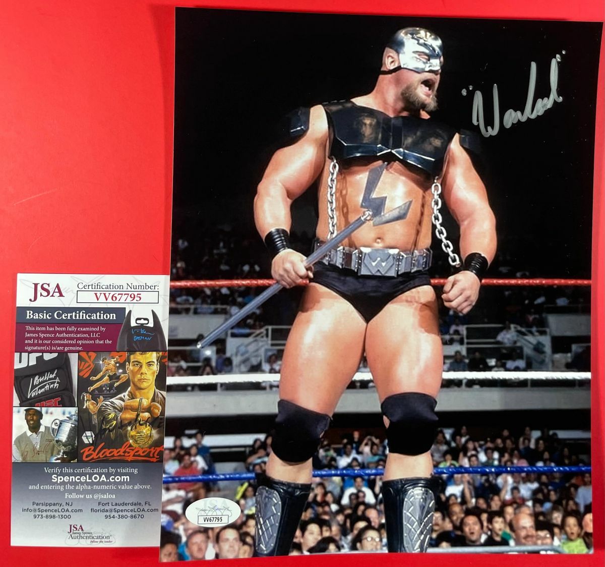 WWE WWF The Warlord Signed 8x10 Photo B Autograph Powers Of Pain JSA COA