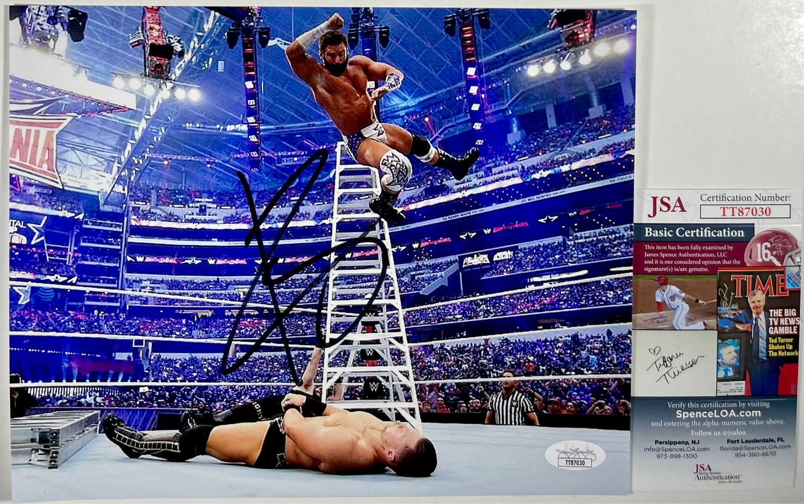 WWE Zack Ryder Signed 8x10 Photo Authentic Autograph Matt Cardona NXT JSA COA
