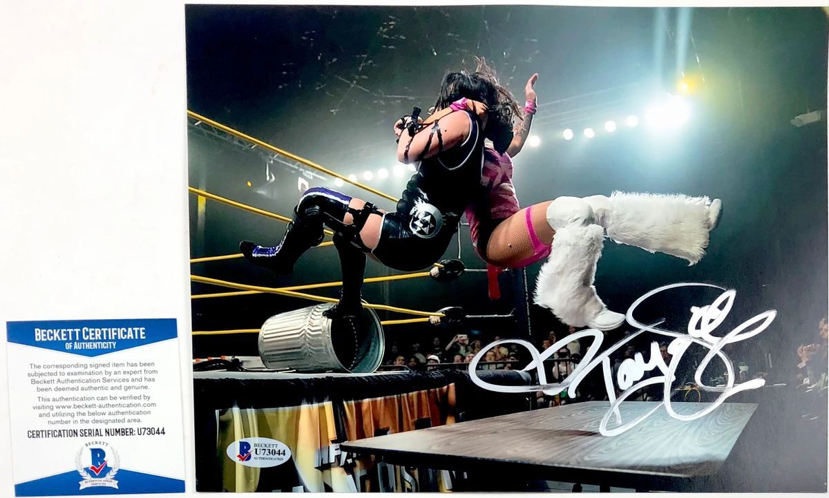 AEW All Elite Wrestling Taya Valkyrie Signed 8x10 Photo A Autograph NXT BAS COA