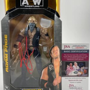 AEW Hangman Adam Page Signed All Elite Wrestling Unrivaled Figure JSA COA