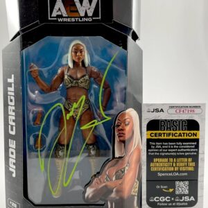 AEW Jade Cargill Signed All Elite Wrestling Unmatched Figure Autograph JSA COA
