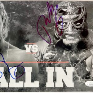 AEW Kenny Omega & Pentagon Signed All Elite Wrestling All In  8x12 Photo JSA COA