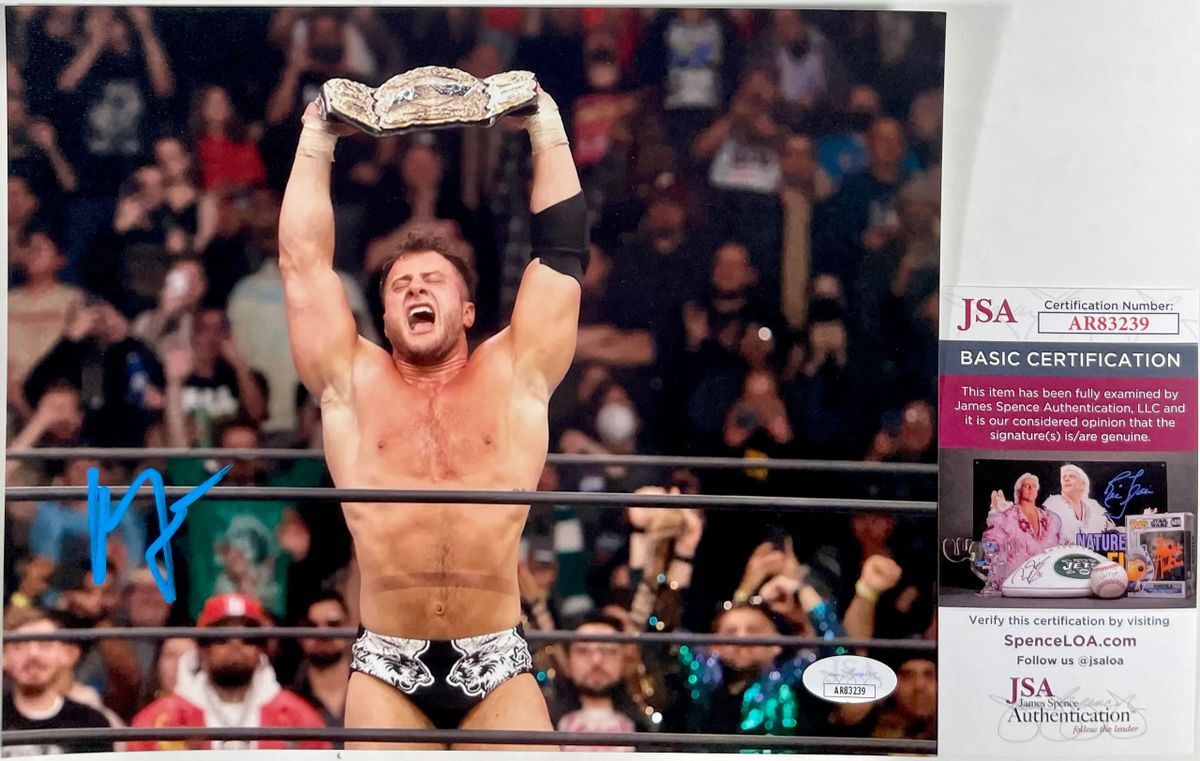 AEW Maxwell Jacob Friedman MJF Signed All Elite Wrestling 8x10 Photo B JSA COA
