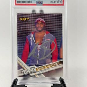 Angelo Dawkins Signed 2017 Topps WWE Then Now Forever Card PSA DNA Slabbed