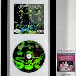 B-Real Signed Cypress Hill IV CD Booklet Framed Matted Display JSA COA