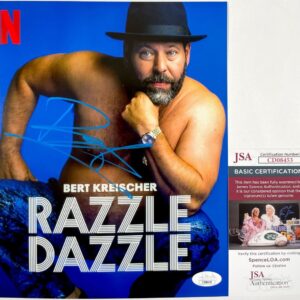 Bert Kreischer Signed Razzle Dazzle 8x10 Photo Autograph The Machine JSA COA