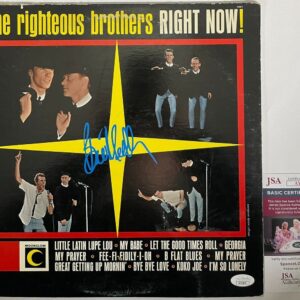 Bill Medley Signed The Righteous Brothers Right Now! Vinyl Record LP JSA COA