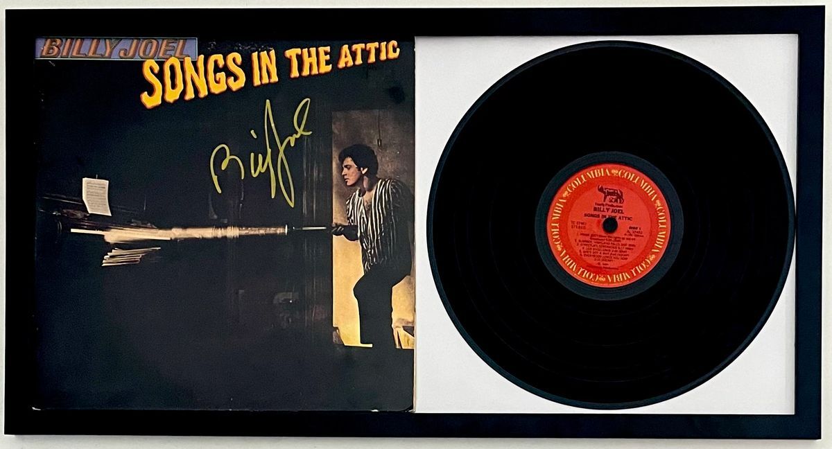 Billy Joel Signed Framed Songs In The Attic Vinyl Record Display Auto'd JSA COA - Image 2