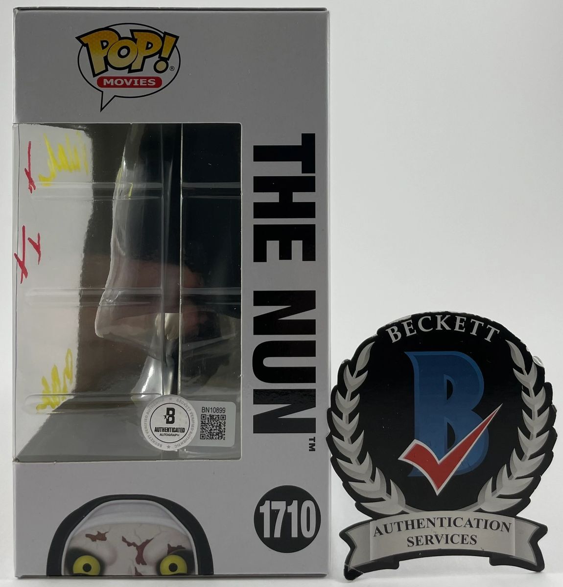 Bonnie Aarons Signed The Nun II Funko POP! A Autograph Valak BAS COA - Image 2