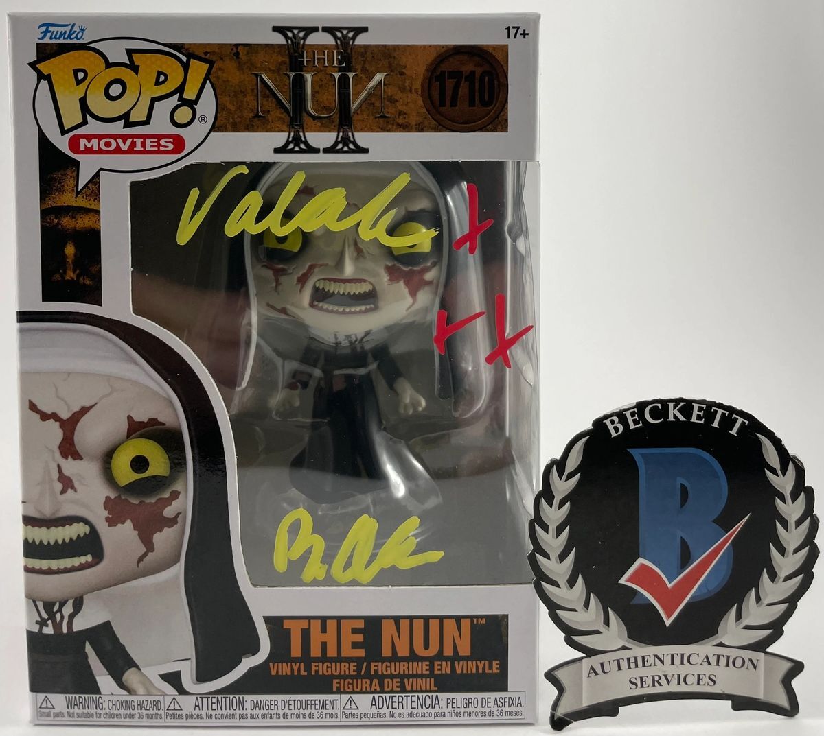 Bonnie Aarons Signed The Nun II Funko POP! A Autograph Valak BAS COA