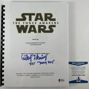 Cailey Fleming Signed Star Wars The Force Awakens Full Script Autograph JSA COA