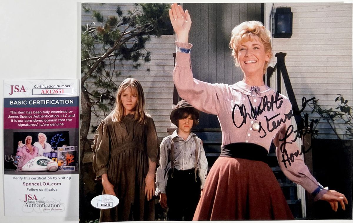 Charlotte Stewart Signed Little House On The Prairie 8x10 Photo A JSA COA