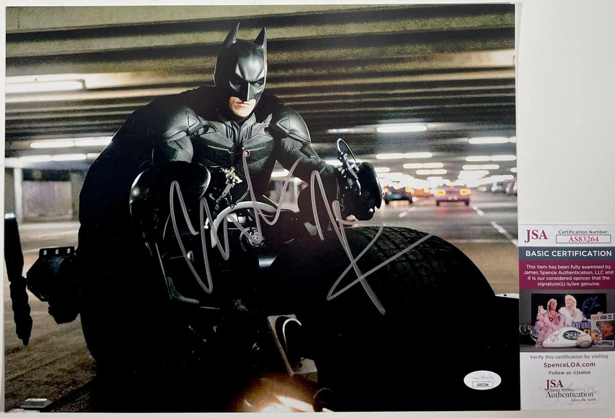 Christian Bale Signed The Dark Knight Rises 11x14 Photo D Autograph JSA COA