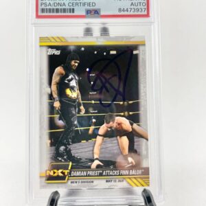 Damian Priest Signed 2021 Topps WWE NXT Trading Card #27 PSA DNA Slabbed