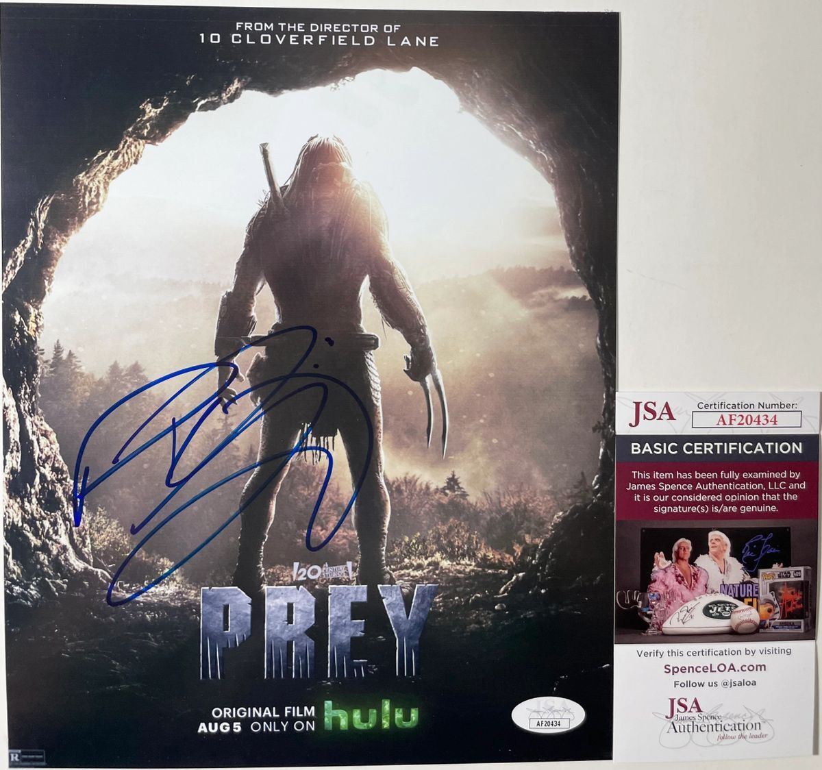 Dane DiLiegro Signed Prey 8x10 Photo B Autograph Predator JSA COA
